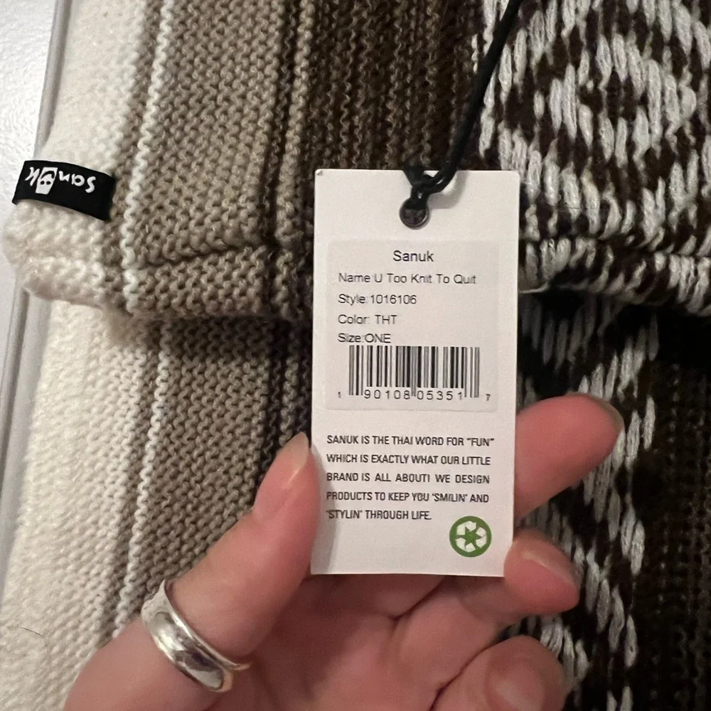 Sanuk U Too Knit to Quit Infinity Scarf NWT